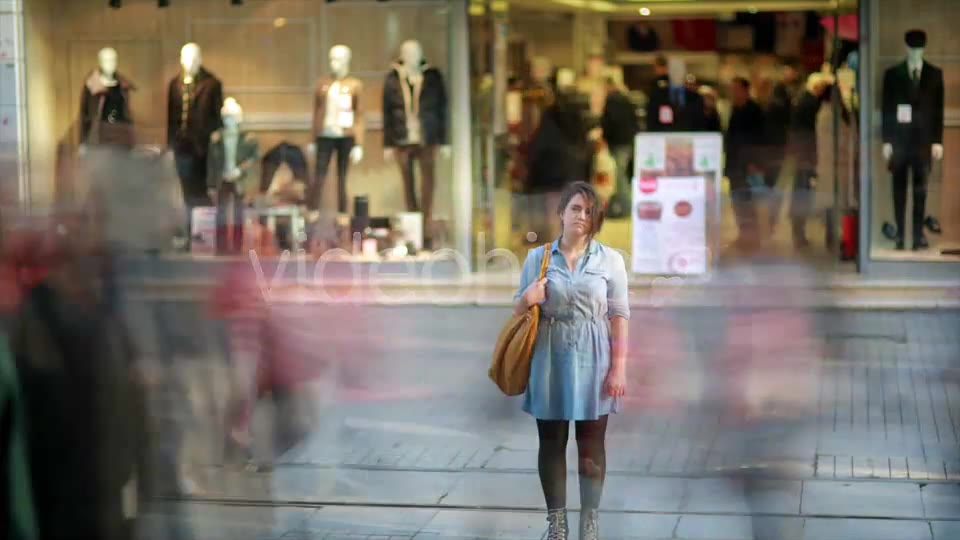 Young Woman Posing In Front Of Shopping Mall  Videohive 7835521 Stock Footage Image 8