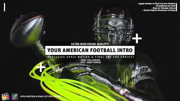 Your American Football Intro Football Promo Apple Motion Template - Download Videohive 35983962