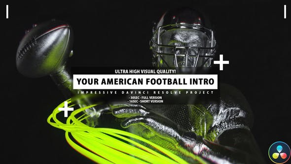 Your American Football Intro Football Promo DaVinci Resolve - Videohive 35490987 Download
