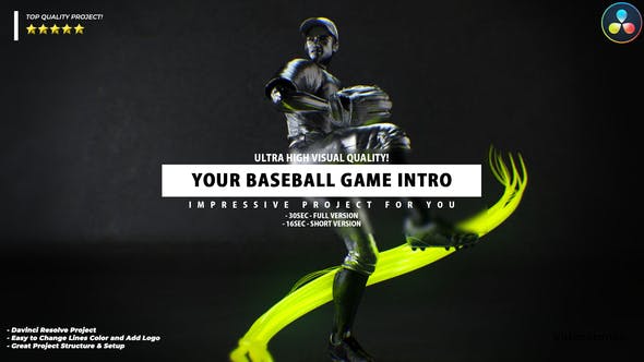 Your Baseball Intro Baseball Promo Video DaVinci Resolve Template - 35553927 Videohive Download