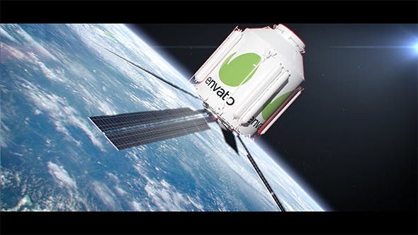 Your Logo on the Satellite - Videohive 17975410 Download