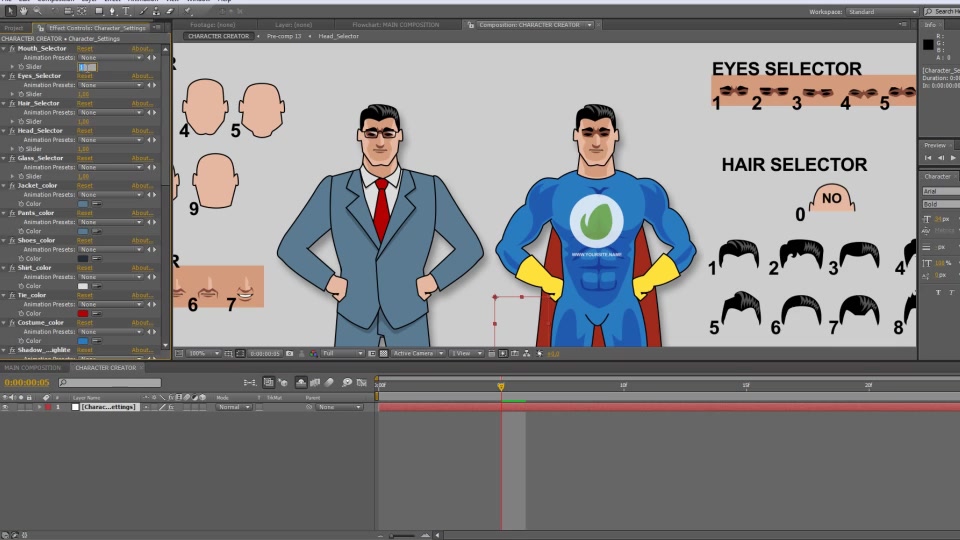 Your Own Superhero Logo Videohive 11000306 After Effects Image 7