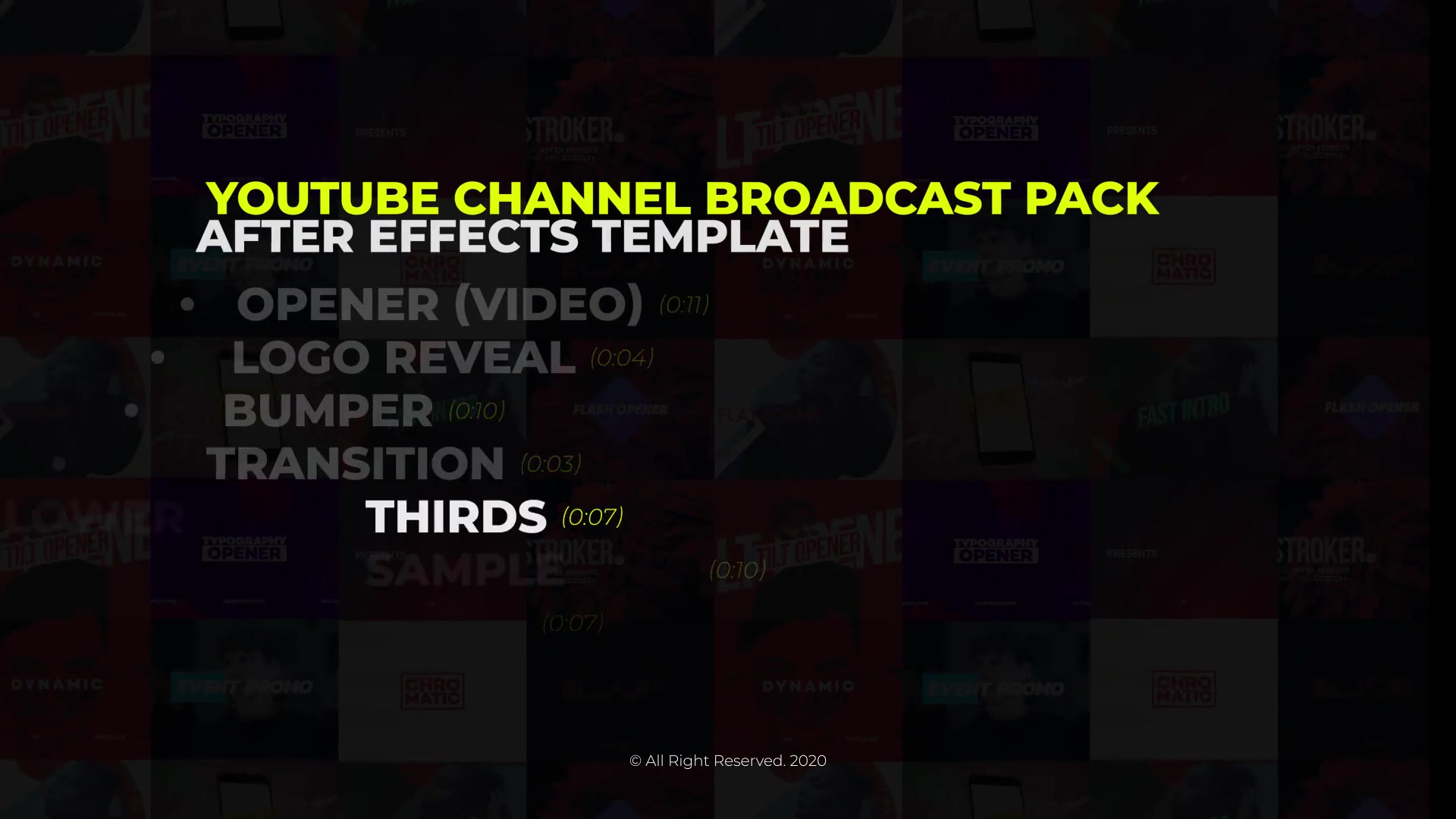 YouTube Channel Broadcast Pack 37 Elements Videohive 28418575 After Effects Image 8