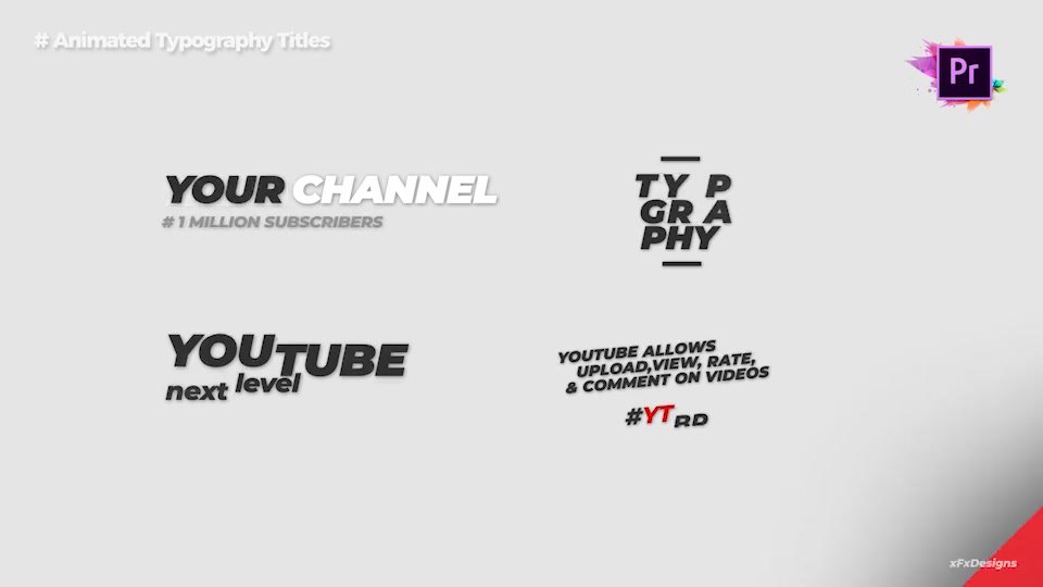 YouTube Channel Graphics For Premiere Pro Videohive 25545788 Premiere Pro Image 6