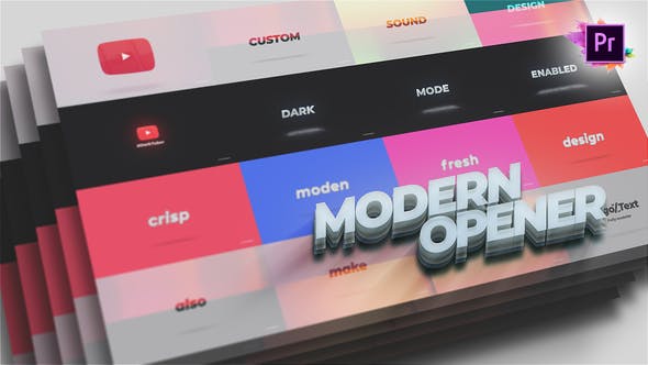 YouTube Channel Intro Opener For Premiere Pro MOGRT - Videohive 25581335 Download