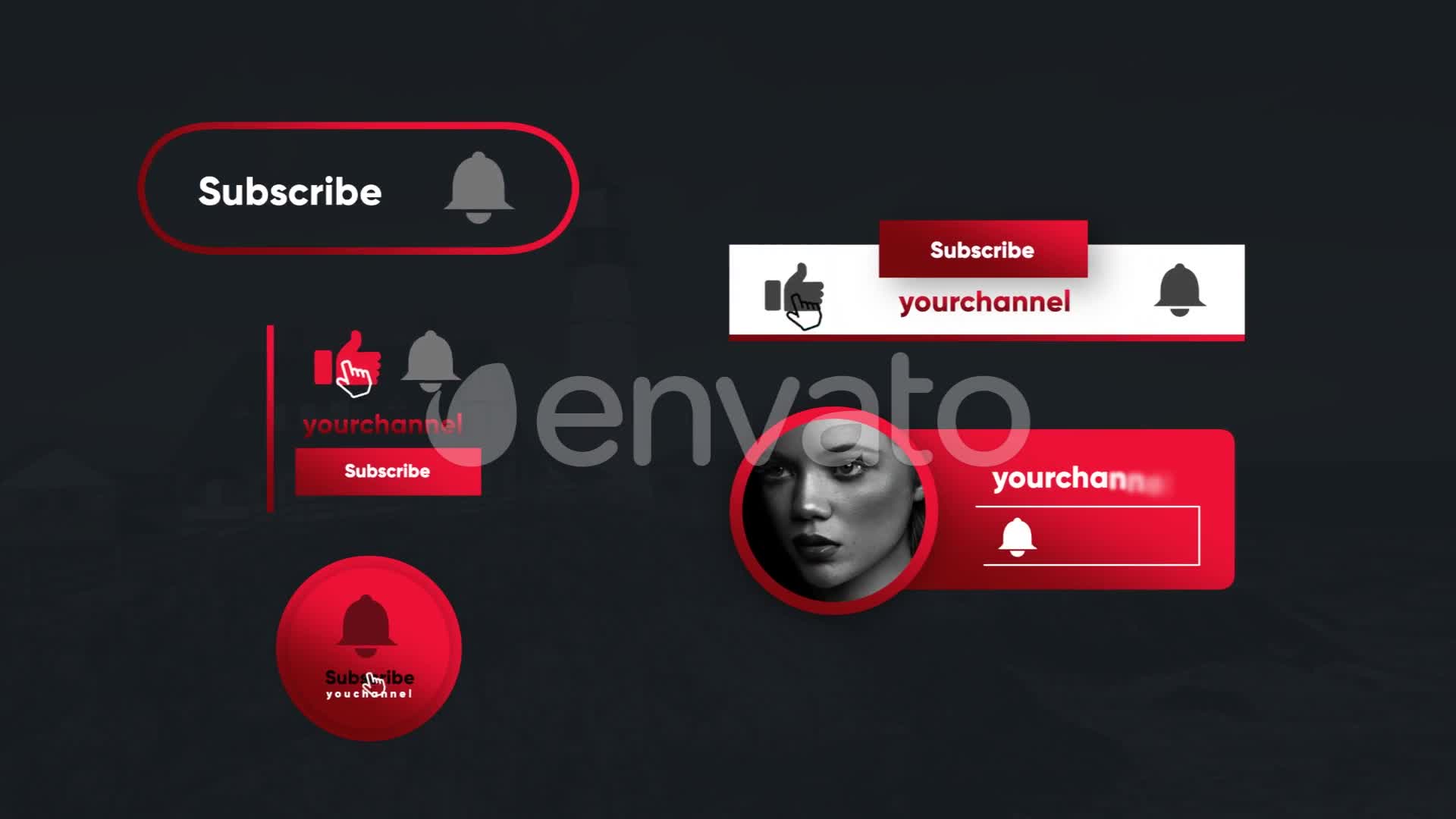 Youtube Clean Subscribe Elements Videohive 25998835 Apple Motion Image 1