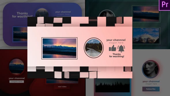 Youtube End Cards Premiere Pro - 26391866 Videohive Download