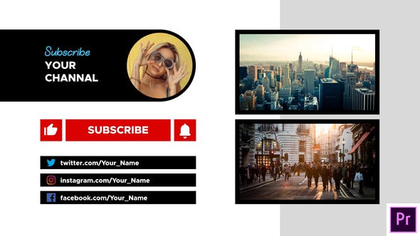 YouTube End Screen | Essential Graphics - Videohive Download 26657223