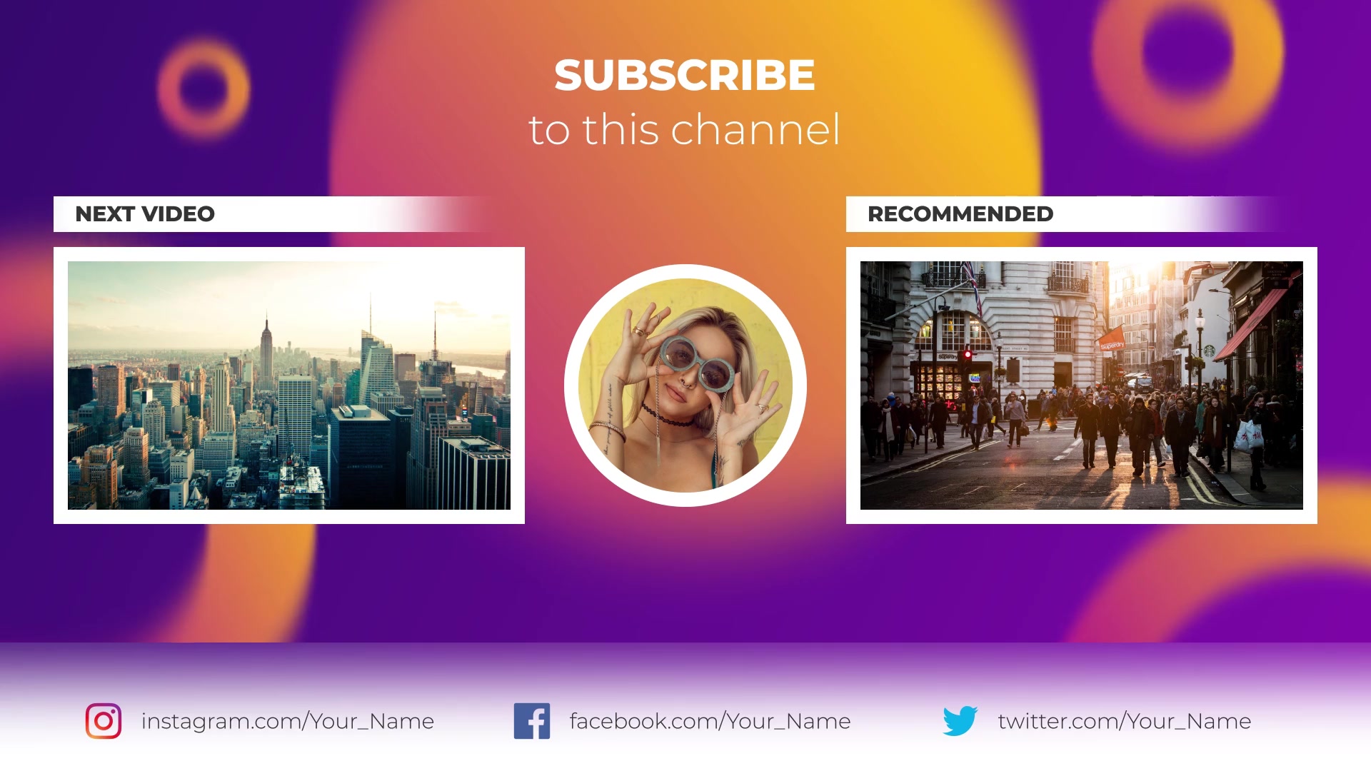 YouTube End Screen Set 2 | Essential Graphics Videohive 27054328 Premiere Pro Image 4