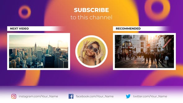 YouTube End Screen Set 2 - Videohive Download 27042177