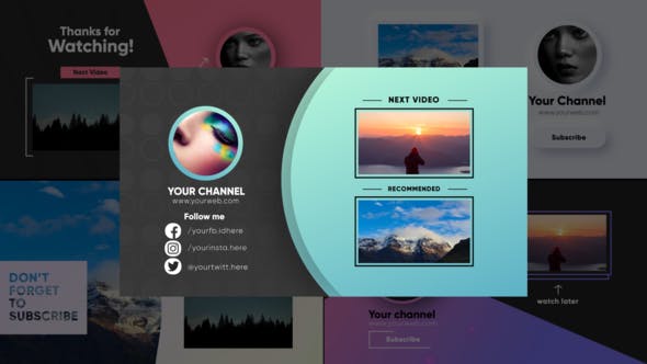 Youtube End Screens - Download 26117296 Videohive