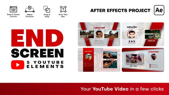 YouTube End Screens - Download 37997103 Videohive
