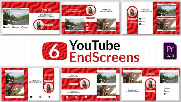 Youtube End Screens Pack - 33260454 Videohive Download