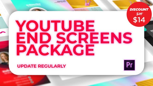 Youtube End Screens Pack - Download 24604629 Videohive