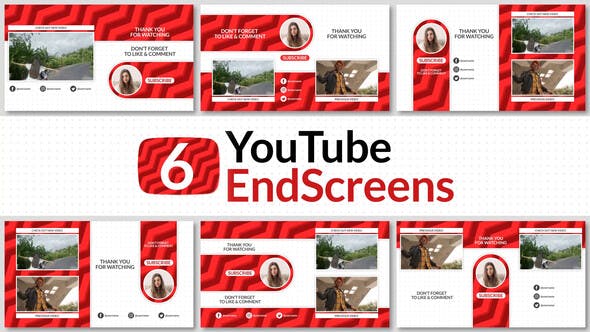 Youtube End Screens Pack - Videohive Download 32971799
