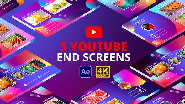 YouTube End Screens Vol.2 | After Effects - Videohive 29148818 Download