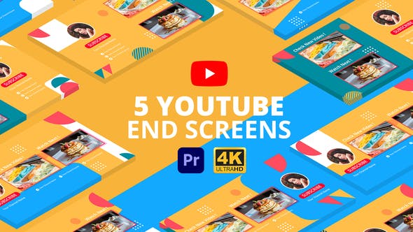 YouTube End Screens Vol.3 | Premiere Pro MOGRT - Download Videohive 29415274