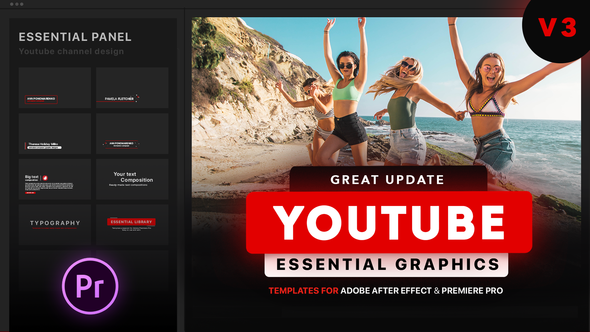 Youtube Essential Library | MOGRT for Premiere - Download Videohive 21655955