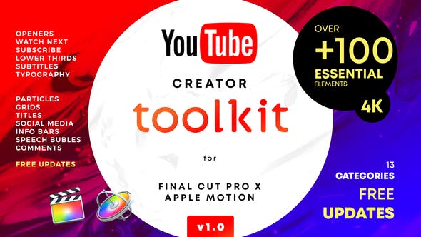 YouTube FCPX Creator Tool Kit - Videohive Download 25022531