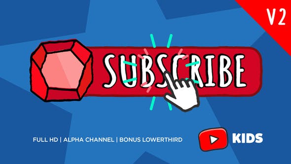 Youtube KIDS Subscribe Button - Download Videohive 23136000