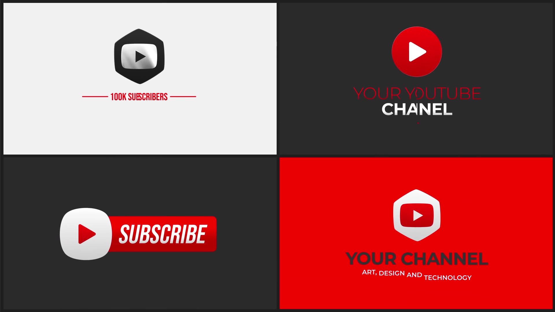 Youtube Logo And Title Pack Videohive 35996497 Premiere Pro Image 8
