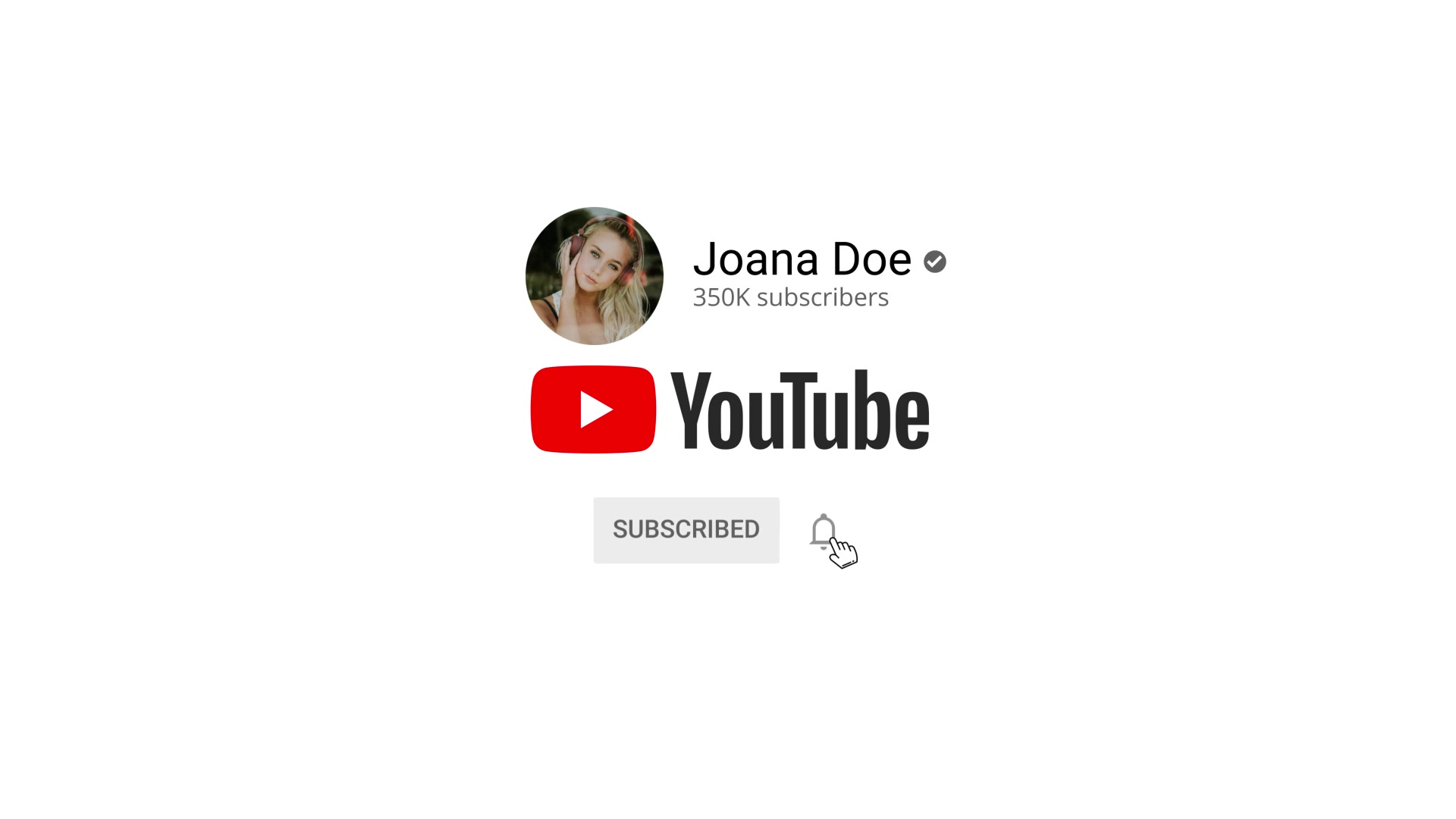 Youtube logo and subscribe button