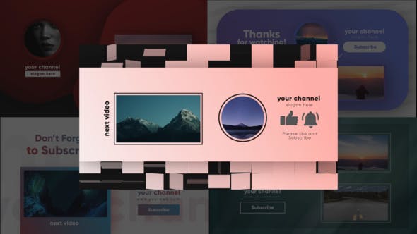 Youtube Modern Endscreens - Download Videohive 30680764