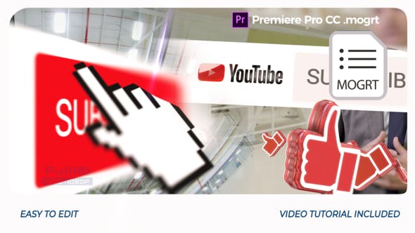 YouTube Opener // Premiere Pro | Mogrt - Videohive 25552335 Download