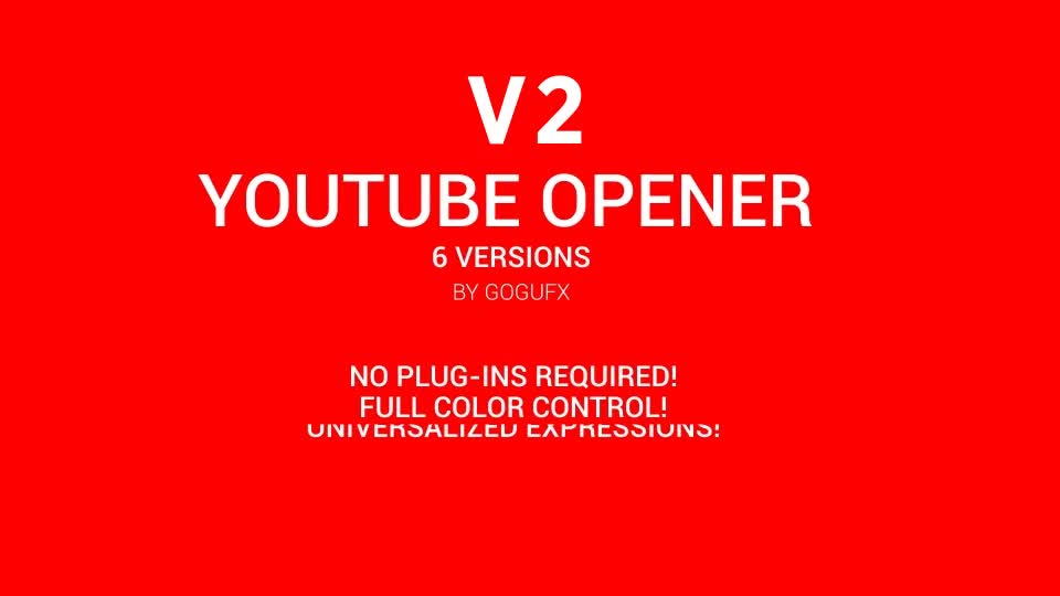Youtube Opener V2 Videohive 20740400 After Effects Image 1
