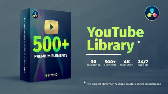 YouTube Pack DaVinci Resolve - Videohive 34618972 Download