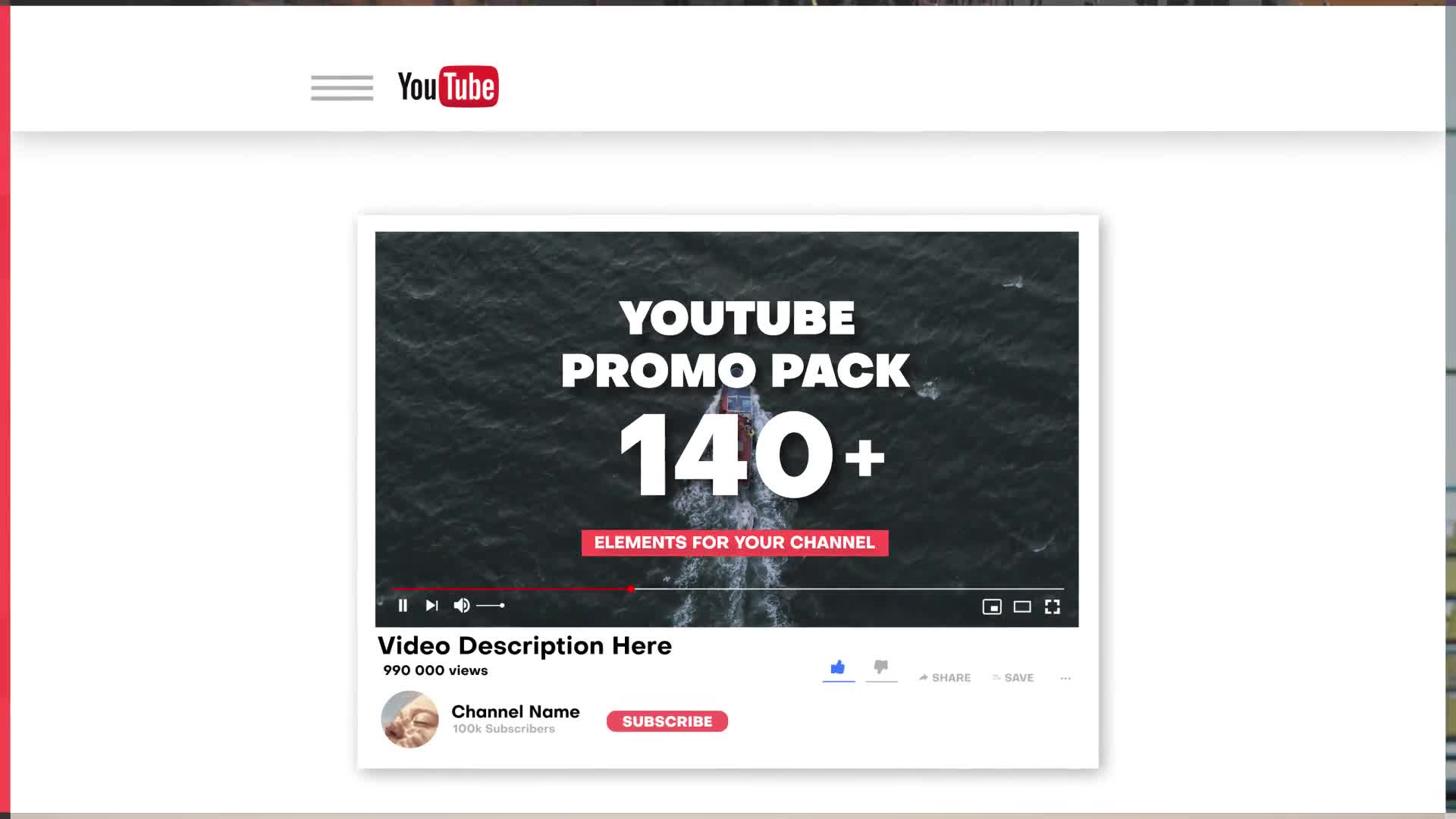 YouTube Promo Pack Videohive 28464988 After Effects Image 1