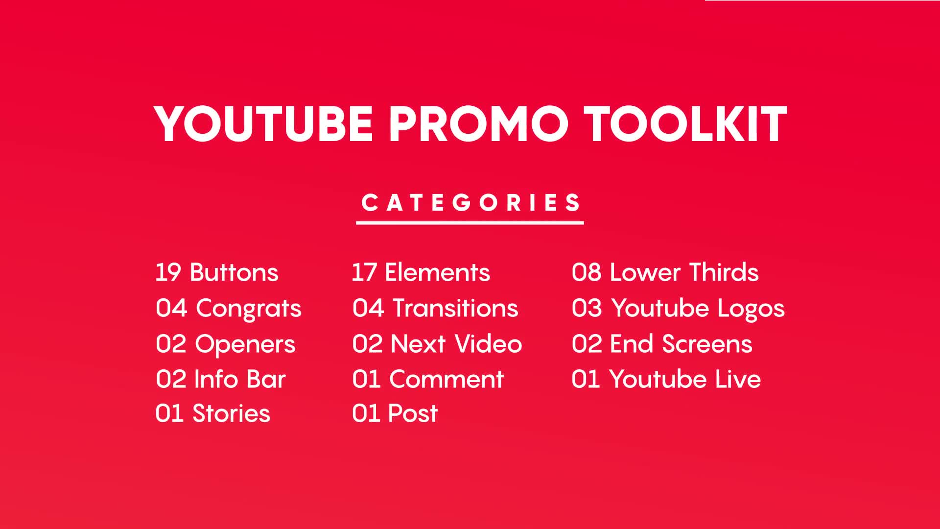 YouTube Promo Toolkit Videohive 28613997 After Effects Image 1