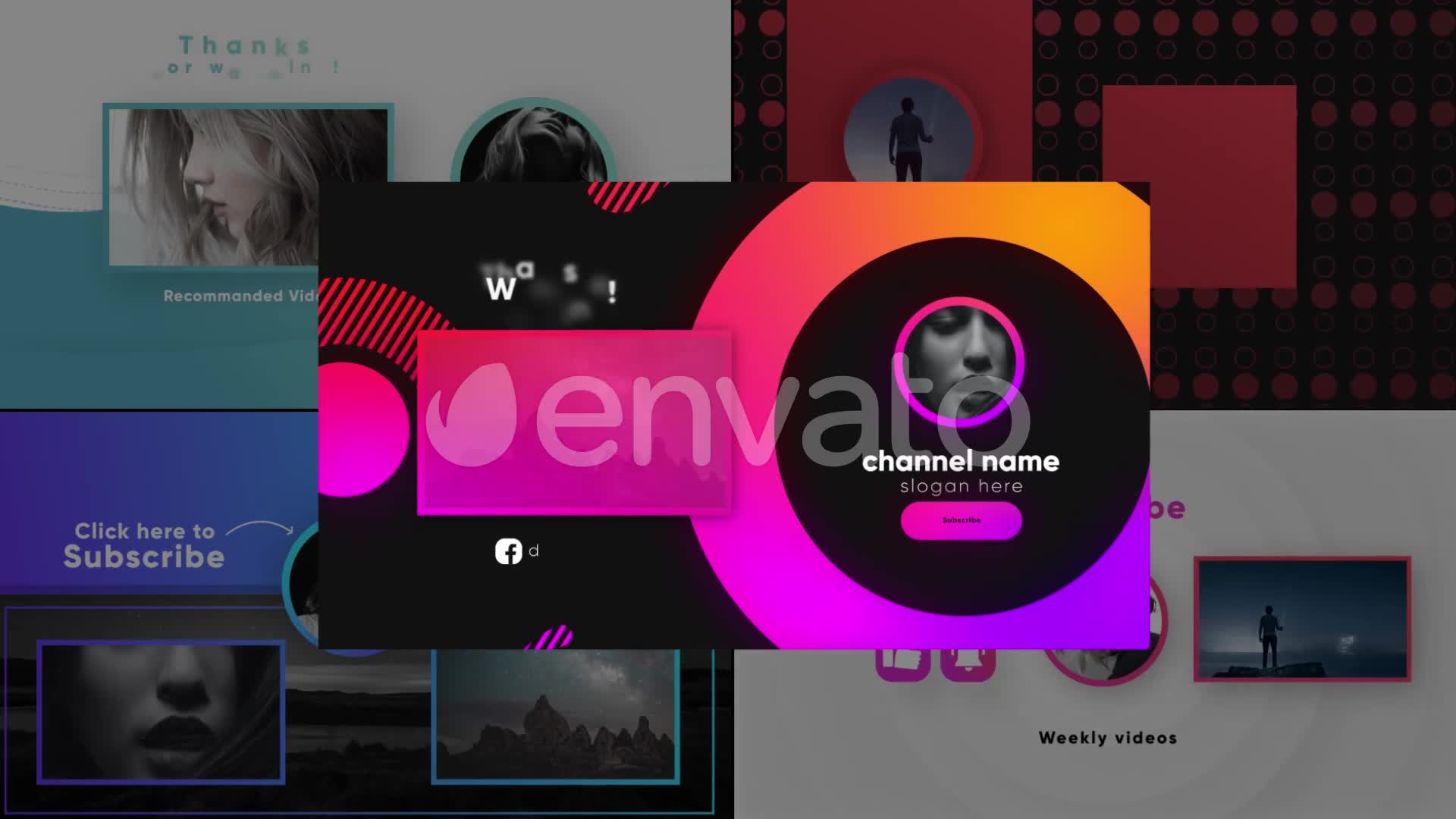 Youtube Stylish Endscreens Videohive 26441944 After Effects Image 1