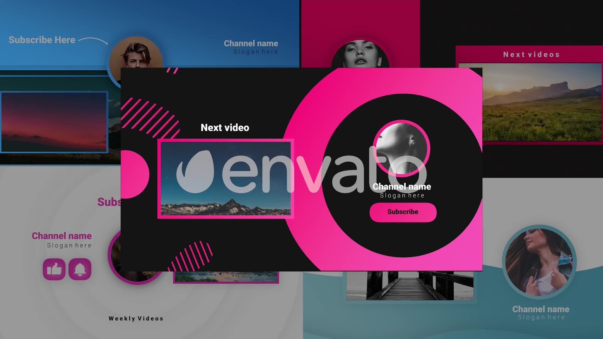 Youtube Stylish Endscreens Videohive 30809288 DaVinci Resolve Image 2