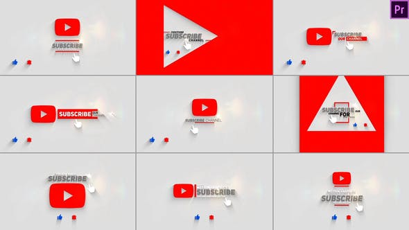 Youtube Subscribe Button Premiere Pro - 29070884 Videohive Download
