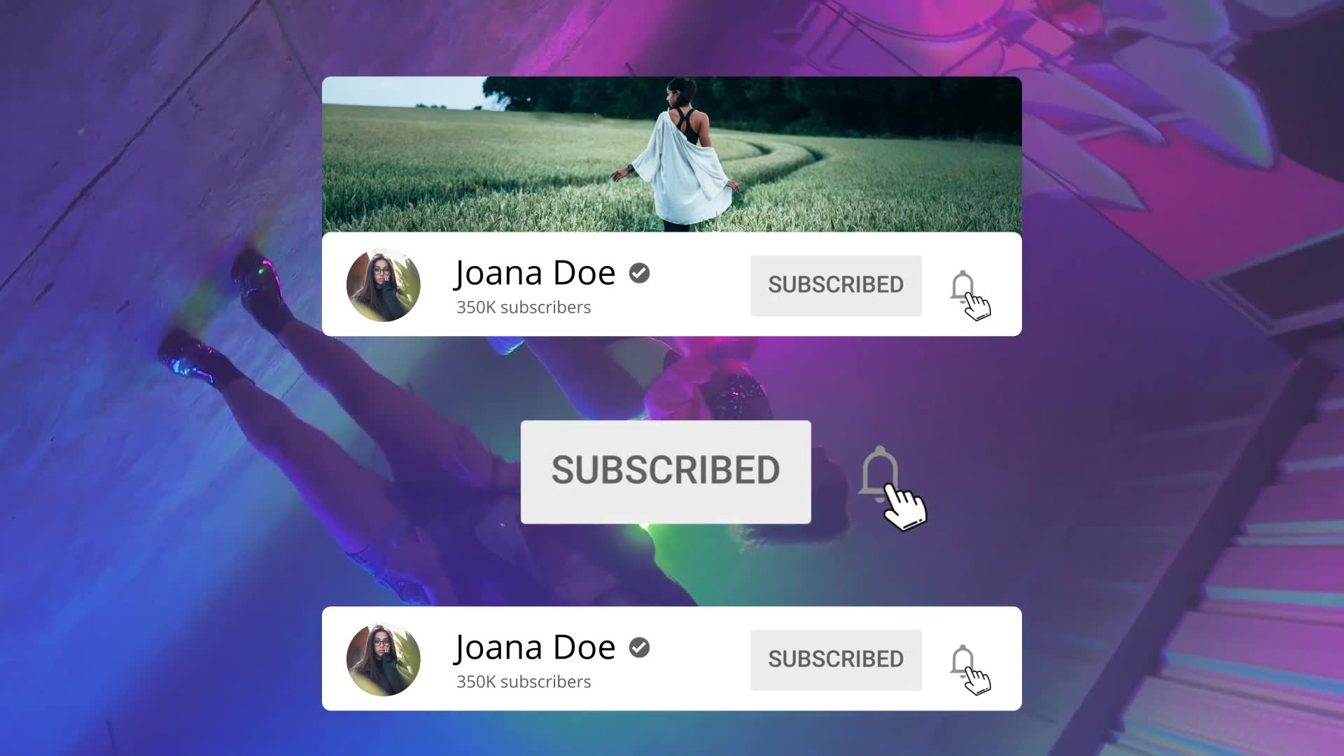 Youtube Subscribe Buttons Direct Download 31602662 Videohive After Effects