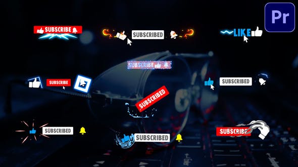 Youtube Subscribe Buttons | Premiere Pro MOGRT - Download 31938392 Videohive