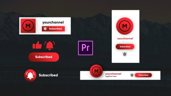 Youtube Subscribe Elements Premiere Pro - Download 26207895 Videohive
