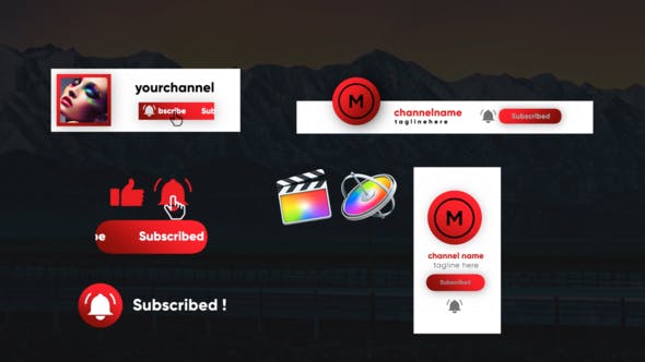 Youtube Subscribe Elements - Videohive Download 25947522
