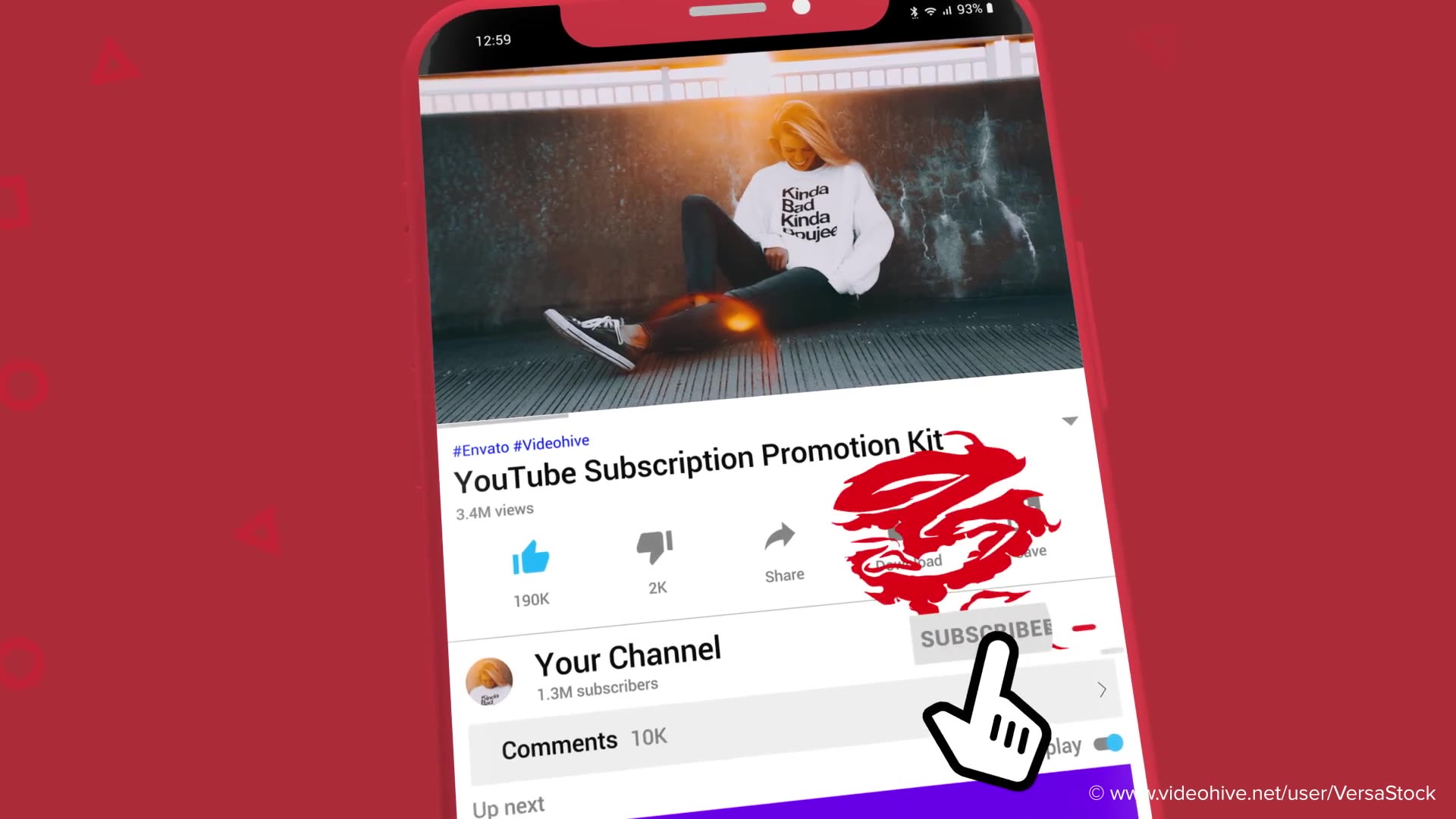 YouTube Subscribe Like Get Notified Fire FX Promotion Kit Videohive 26421664 After Effects Image 3