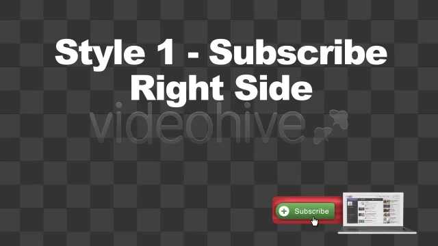Youtube Subscribe Lower 3rd Bug 3 Styles + Alpha Videohive 2295917 Motion Graphics Image 3