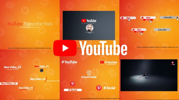 YouTube Subscribe Pack - 23294966 Download Videohive