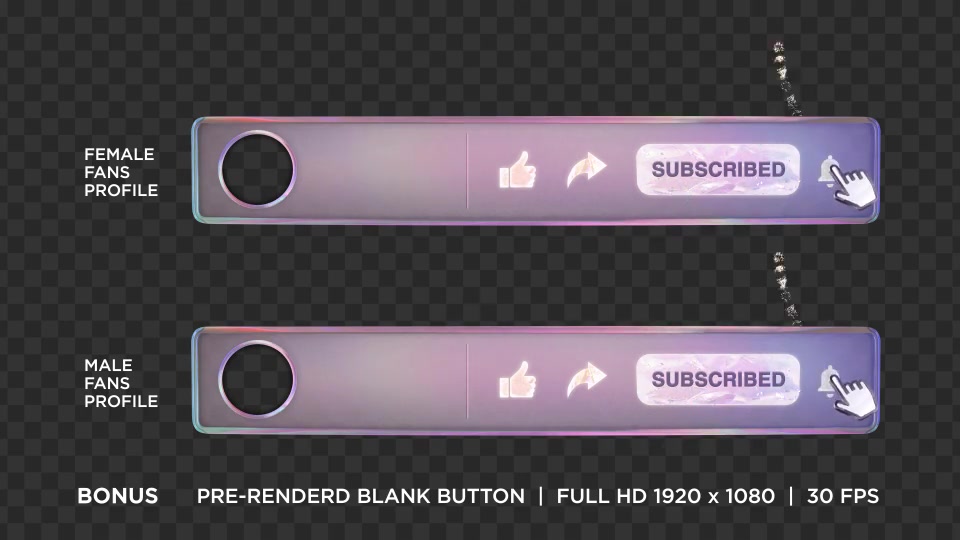 Youtube Subscribe Rainbow Glass Button Videohive 24289126 After Effects Image 8