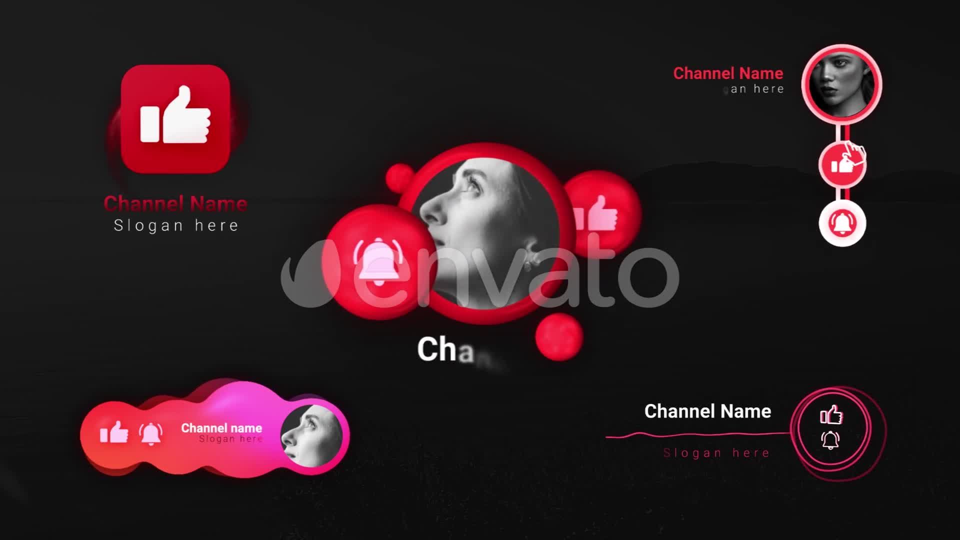 Youtube Subscribes Pack Videohive 29150053 Apple Motion Image 1