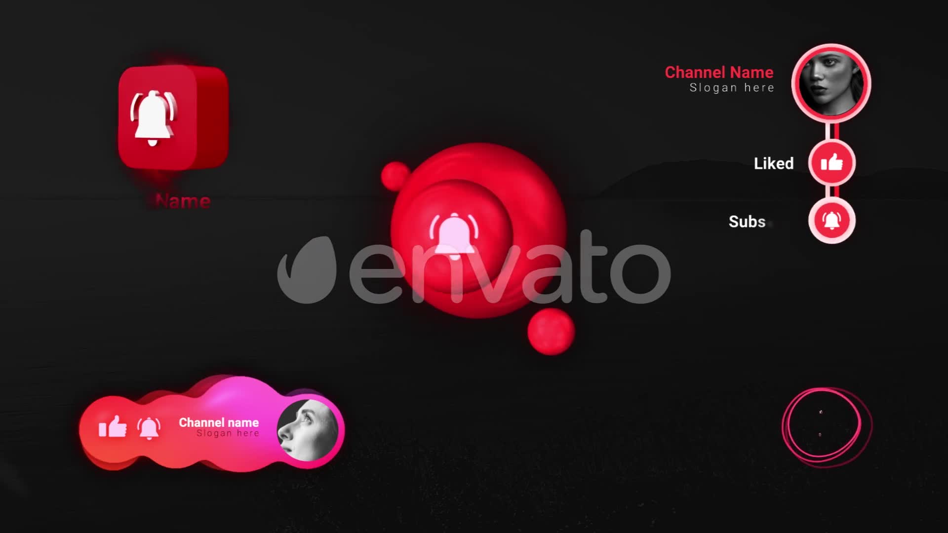 Youtube Subscribes Pack Videohive 29150053 Apple Motion Image 2