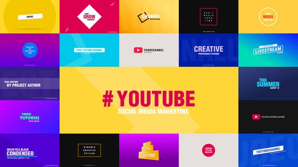 Youtube Titles for After Effects | Social Media - Videohive 24237080 Download