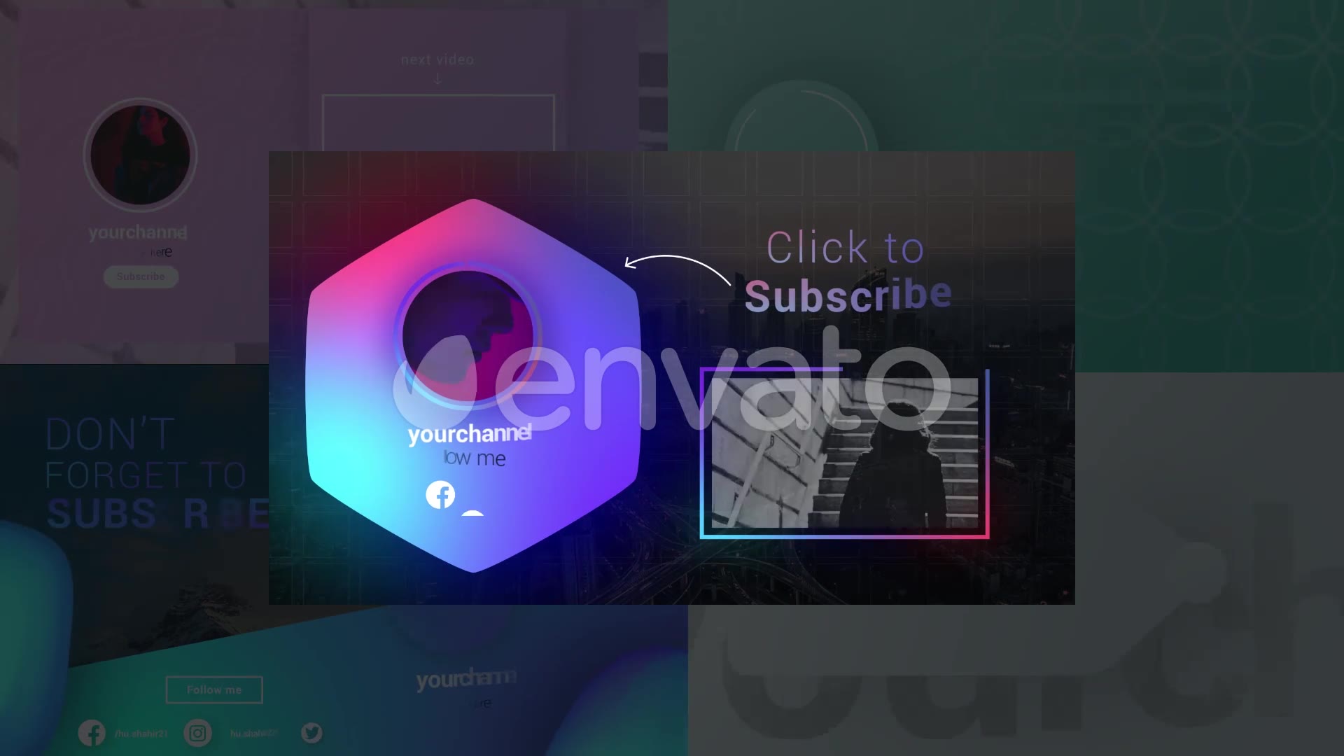 Youtube Trendy Endscreens Videohive 28011043 After Effects Image 10