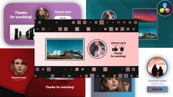Youtube Trendy Endscreens - Download Videohive 30632266