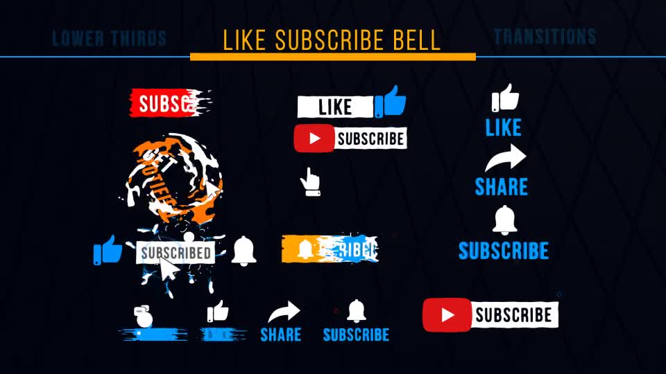 Youtuber Subscribe Pack Videohive 33822230 After Effects Image 1