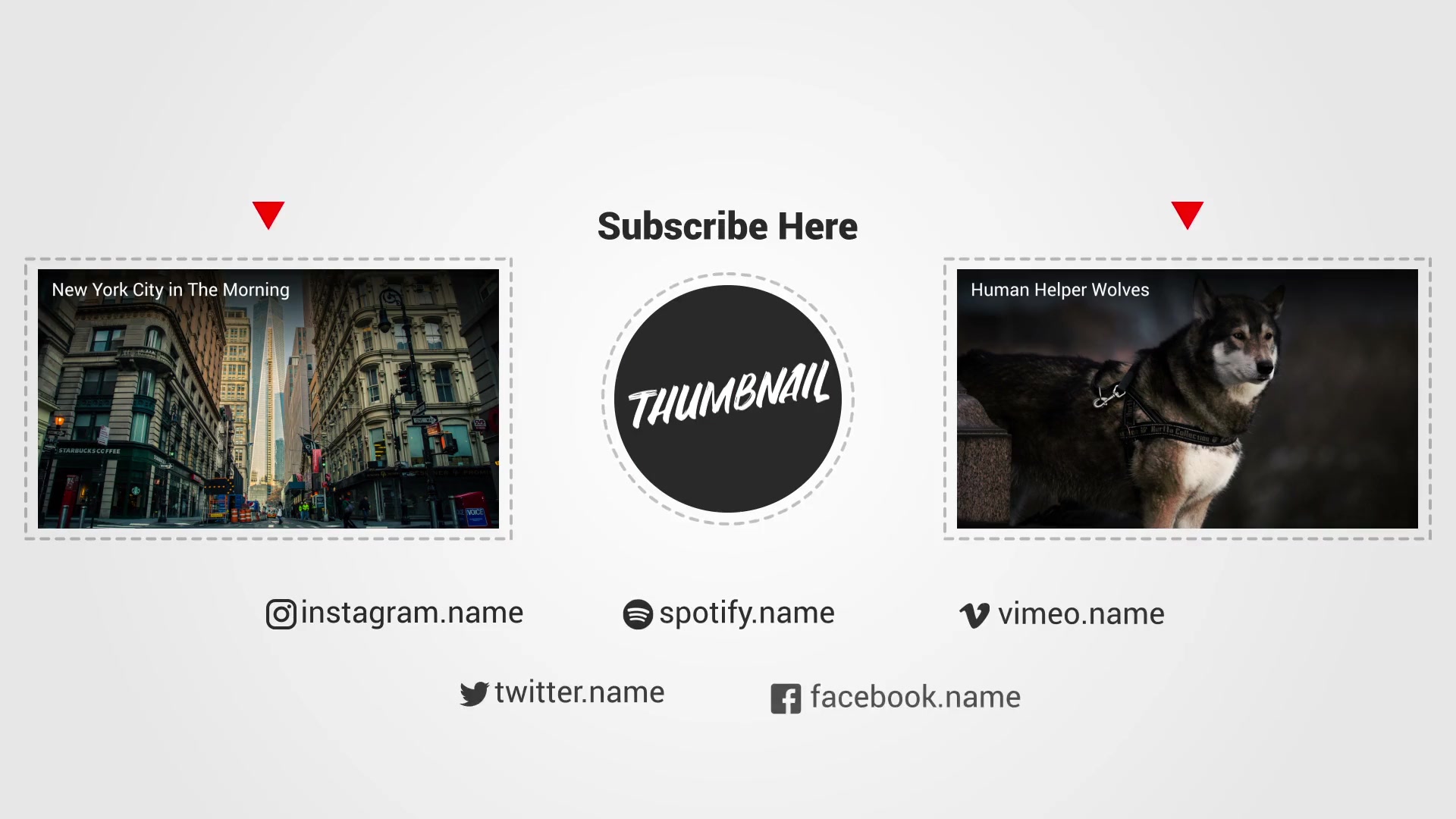 Youtuber Subscribe Reminder & End Screens Videohive 23347592 After Effects Image 12